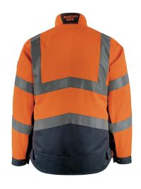 Mascot Warnschutzjacke in Orange-Schwarzblau